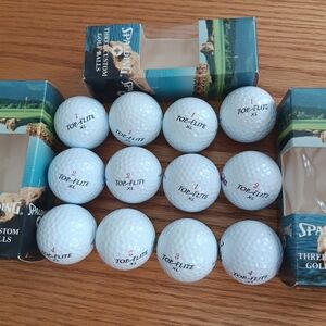 TOP FLITE XL White Golf Balls 1 DOZEN. NEW CUSTOM